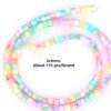 3*4mm Macaron small cylinder Shell Beads 3-4mm 115 pcs 1 strand Macaron Color Shell Beads, Natural Shell