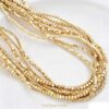 Irregular Spacer Beads 14K Gold Plated Bulk Material Irregular Spacer Beads 14K Gold Plated Bulk Material