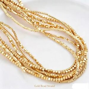 Irregular Spacer Beads 14K Gold Plated Bulk Material
