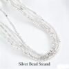 Irregular Spacer Beads Silver Plated Bulk Material Irregular Spacer Beads Silver Plated Bulk Material