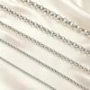 1m (3 inches )Stainless Steel 18K Gold Vacuum 2mm Plated Pearl Chain, Color‑Retaining DIY Jewelry Chain for Necklaces & Bracelets