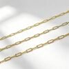5m(190 Inches)Ultra-Thin Cross Cable Chain0.25*0.8*2mm,18K Vacuum Plated Stainless Steel DIY Jewelry Chain for Bracelet Necklace Making