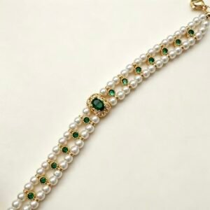 EXAMPLE 4mm Zircon Double Hole Spacer Beads, 20pcs/Pack, Copper Vacuum Plating Jewelry Making Supplies