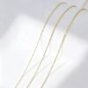 5m(190 Inches)Ultra-Thin Cross Cable Chain0.25*0.8*2mm,18K Vacuum Plated Stainless Steel DIY Jewelry Chain for Bracelet Necklace Making