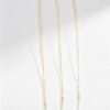 5m(190 Inches)Ultra-Thin Cross Cable Chain0.25*0.8*2mm,18K Vacuum Plated Stainless Steel DIY Jewelry Chain for Bracelet Necklace Making