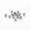anti-silver Sparkly Shinny Faceted Metal Spacer Beads | 2mm,3mm, 18K Gold & Thick Silver Plated, 100 Beads Per Pack, Sparkly Cut Beads for Jewelry Making Bracelet DIY Supplies