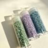 1.6mm Delica Seed Beads, Cylindrical Loose Beads with Clear Storage Tube, 15g Per Tube for Jewelry Making DIY