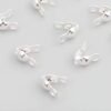 silver Crimp End Caps | 4mm, 18K Gold & Bright Silver Vacuum Plated, 50 Pieces Per Pack, High Tarnish Resistant End Caps for Bracelet Necklace Cord DIY Jewelry Findings