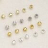 主图 Sparkly Shinny Faceted Metal Spacer Beads | 2mm,3mm, 18K Gold & Thick Silver Plated, 100 Beads Per Pack, Sparkly Cut Beads for Jewelry Making Bracelet DIY Supplies