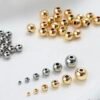 Round Metal Spacer Beads | 2mm,3mm,4mm, Silver & 18K Gold Options, 500 Beads Per Pack, Uniform Size for Jewelry Making Bracelet Necklace DIY Supplies